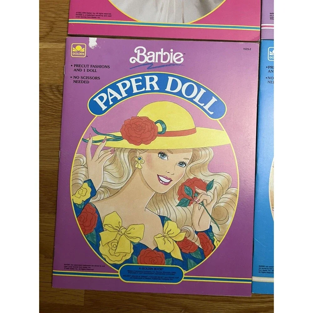 Vintage Barbie Paper Doll Lot of 5 Golden Book Lot - Picture 6 of 14